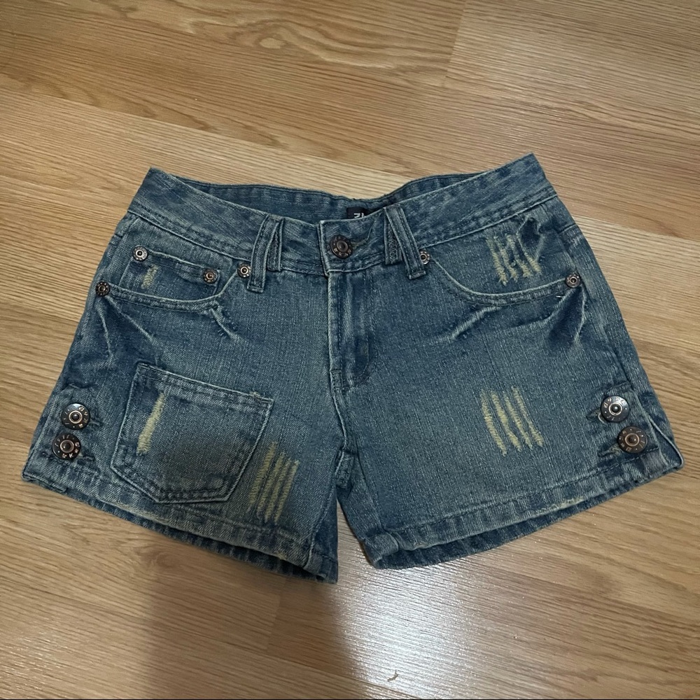 high waisted jean shorts